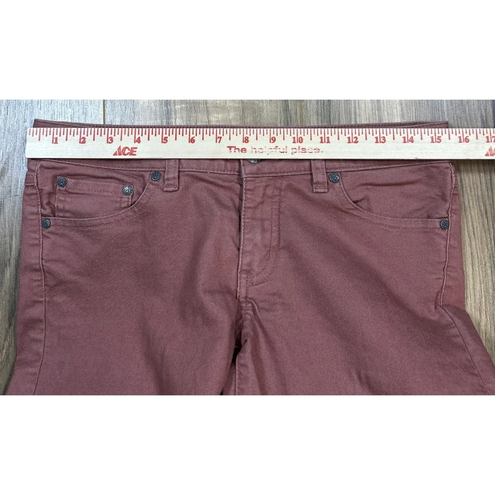 Prana Jeans Womens 6/28 Heather Red Skinny Outdoors Stretch Zip Fly - Picture 7 of 9